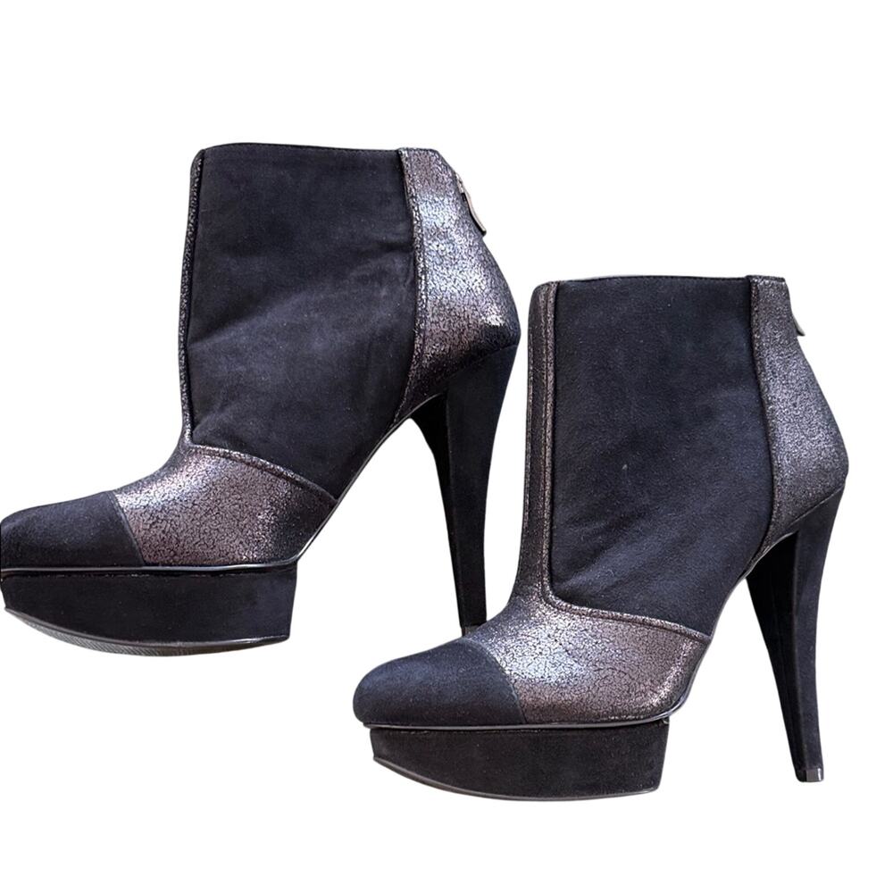 BCBGeneration Black Suede Ankle Boots